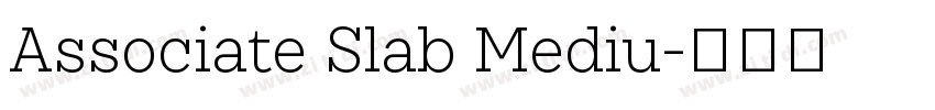 Associate Slab Mediu字体转换